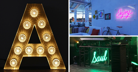 Letreros luminosos personalizados a medida