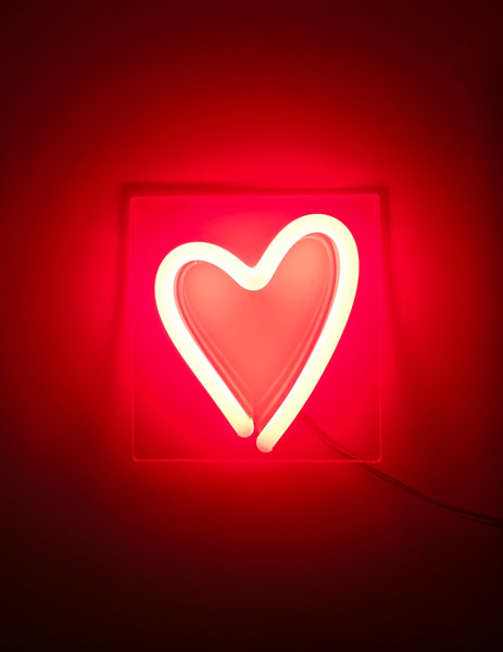 Néon Décoratif Cœur Mini Format 11x18 cm LED