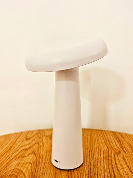 Lampe de Table Sans Fil Rechargeable et Tactile Blanche - POLKA