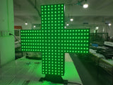 LED Pharmacy Crosses 60 and 80 cm Double Sided with Remote