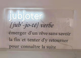 Néon Décoratif de Citation - Jubjoter 80x51 cm
