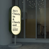 Panneau Lumineux Personnalisable, Signalétique Sur Pied pour Commerces, Restaurants, Hôtels - YPS01