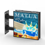 Enseigne Drapeau Vidéo WIFI, Écran Double Face, Compacte