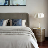 Lampe de Chevet Vintage avec Abat-Jour en Tissu - UMBRACHIC