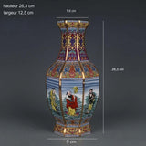 Vase octogonal aux couleurs pastel - La pièce maîtresse de votre intérieur