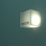 Caisson Cubique Lumineuse en Acrylique Translucide Personnalisable 40x40x40 cm, Effet Givré