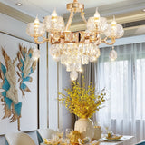 Lustre Vintage en Cristal de style Baroque - FANTAISIA