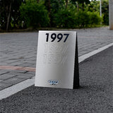 Panneau en V, Stop Trottoir À Personnaliser en Métal Miroir ou Mat pour Commerce - VP01