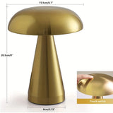 Lampe de Table Rechargeable USB Champignon Or, Argent, Or Rose - AZUR