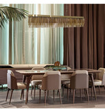 Plafonnier Contemporain Haut de Gamme avec Tubes métalliques - LINDSEY
