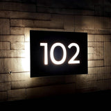 Plaque Lumineuse en Aluminium Découpée au Laser, Personnalisée sur Mesure