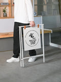 Chevalet Stop Trottoir Pliable Double-Face en Métal À Personnaliser - PSSP01