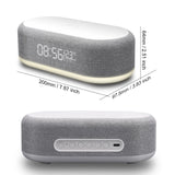 Chargeur sans fil rapide 15W avec réveil LED et station S6 multifonction