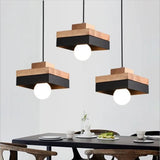 Suspensions LED en Bois Nordique Pour Table de Chevet, Table à Manger, Cuisine, Chambre à Coucher, Salon, Restaurant.