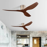 Ventilateur de Plafond avec Télécommande, Réversible, Silencieux en Plastique ABS Ø113 et Ø132 cm style Industriel - HUBOT