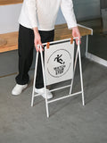Chevalet Stop Trottoir Pliable Double-Face en Métal À Personnaliser - PSSP01