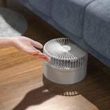 Ventilateur Sur Pied Portable et Pliable Rechargeable USB, Blanc - X200