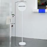 Panneau de Signalétique Rond Sur Pied À Visser, Personnalisable - PSRP-01