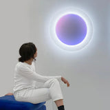 Applique Murale LED Design Moderne Ronde, Carrée avec Télécommande, Dimmable pour Salon, Chambre - GANDAAR