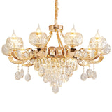 Lustre Vintage en Cristal de style Baroque - FANTAISIA