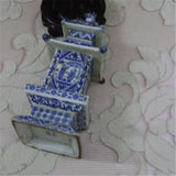 Vase Pagode Bleu et Blanc Dynastie Qing - Céramique Chinoise Traditionnelle