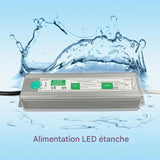 Pilote LED Étanche IP67 AC 110-220V à DC 12V/24V - 10W à 150W