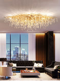 Lustre de Luxe Contemporain en Verre Décoratif - NATURA