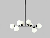 Suspensión Simple en Tubo Largo con Bola de Vidrio - LEMPICKA