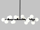 Suspensión Simple en Tubo Largo con Bola de Vidrio - LEMPICKA