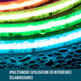 Ruban LED COB Haute Puissance Étanche IP65 Flexible 5m RGBIC 12/24V