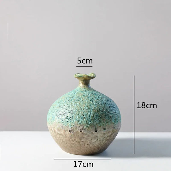 Vase Artistique en Céramique - Glaçure Magique Changeante