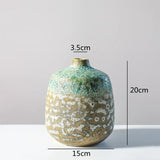 Vase Artistique en Céramique - Glaçure Magique Changeante