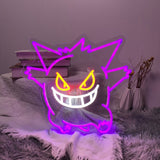 Néon décoratif LED - Gengar, Ectoplasma 32x32 cm