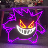 Néon décoratif LED - Gengar, Ectoplasma 32x32 cm