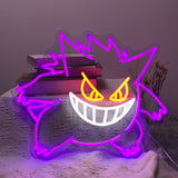 Néon décoratif LED - Gengar, Ectoplasma 32x32 cm