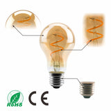 Vintage Edison 4W 2200K Spiral Filament LED Light Bulb