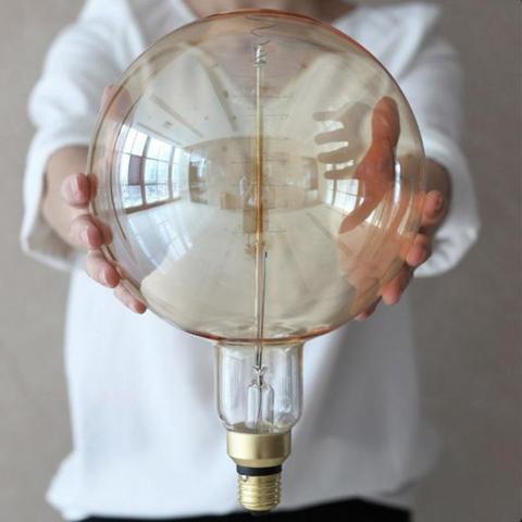 Globe Electric Ampoule incandescente Vintage Edison de 100W en verre  transparent à intensi