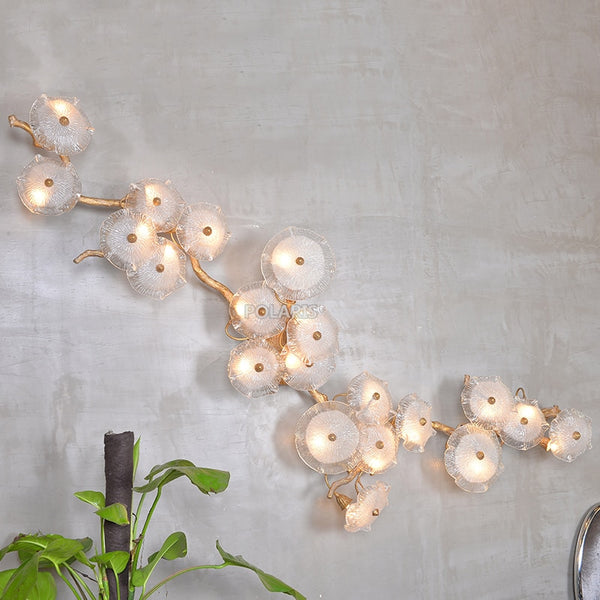 Luxury Wall Light in Copper, Glass and Brass - MA'ARRAT
