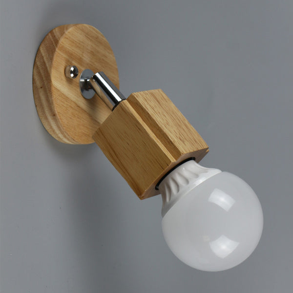 Applique Murale Moderne en Bois LED