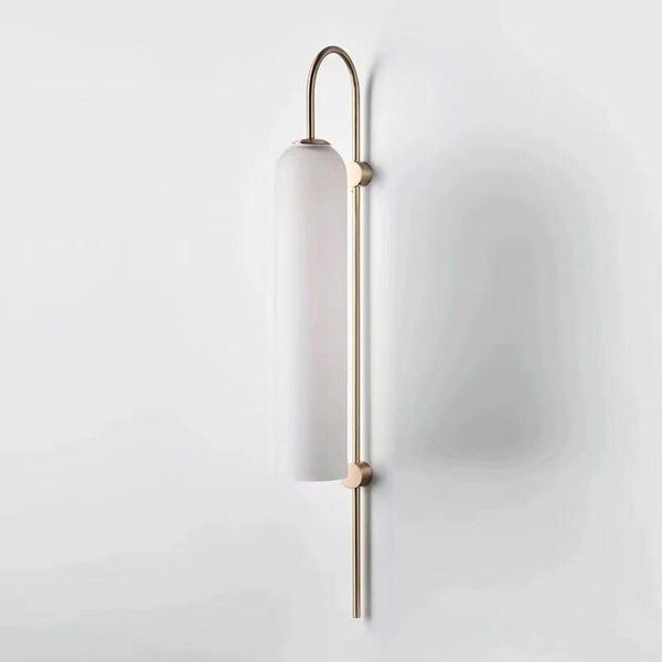 Aplique de pared moderno de cristal verde y blanco negruzco - HAMÈS