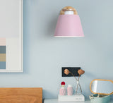 Wooden Colorful LED Wall Lamp