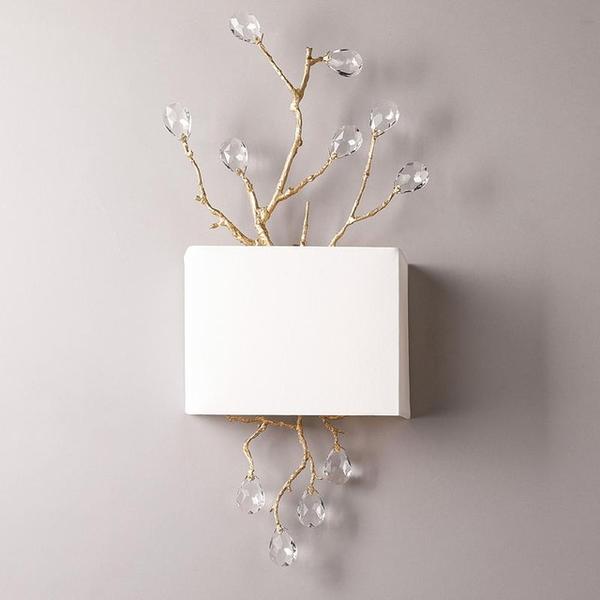 Wall Sconce with Crystal Beads
