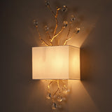 Wall Sconce with Crystal Beads