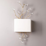 Wall Sconce with Crystal Beads