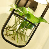 Wall Lamp with Glass Pot for Hydroponic Plants