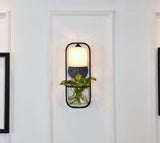 Wall Lamp with Glass Pot for Hydroponic Plants