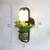 Wall Lamp with Glass Pot for Hydroponic Plants