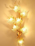 Crystal Leaf Design Wall Sconce - AUTUMN