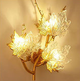 Crystal Leaf Design Wall Sconce - AUTUMN