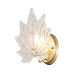 Crystal Leaf Design Wall Sconce - AUTUMN